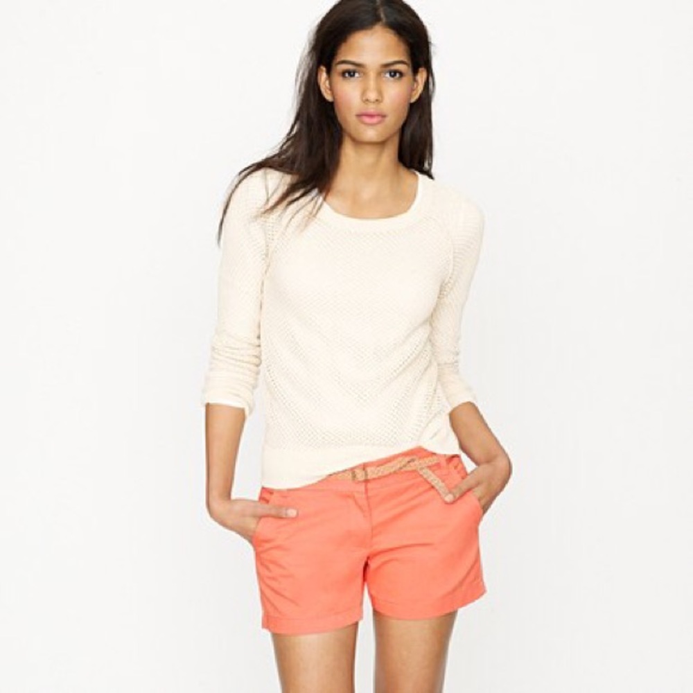 J. Crew 3” Coral/Pink Chino Shorts